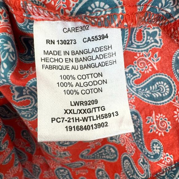 Wrangler Wms Wrancher Paisley Western Pearl Snap LS Shirt Size 2XL Cowgirl Rodeo - Picture 8 of 11